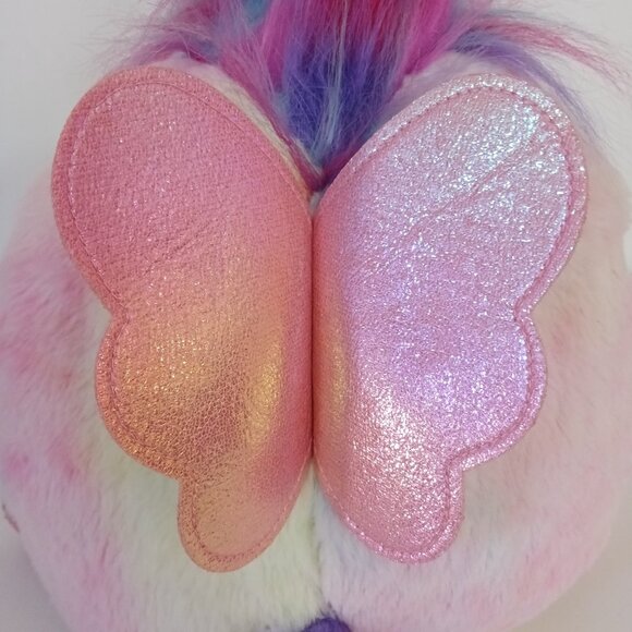 Zuru Rainbocorns Plush Stuffed Unicorn Cat Pink Blue Tie Dye Glitter Heart 11" - Picture 7 of 11